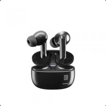 Auriculares In-Ear Inalámbricos Cellular Line Eclipse con ANC y Estuche de Carga, 18 Horas de Autonomía, Negros