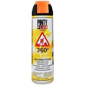 Spray marcador 360º PINTYPLUS TECH 650cc naranja T143