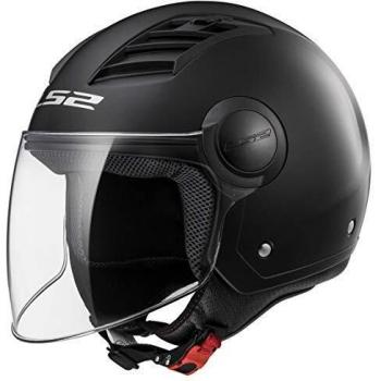 LS2, casco moto jet Airflow negro mate, XL