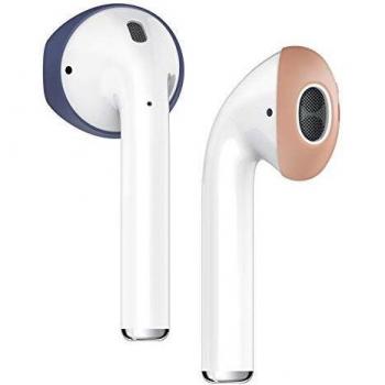elago Secure Fit Almohadillas de Silicona Compatible con Apple AirPods 1 & 2 - Adaptable a la Funda AirPods, Se Ajusta como un Guante, 2 Pares incluidos, Solo para Auricular