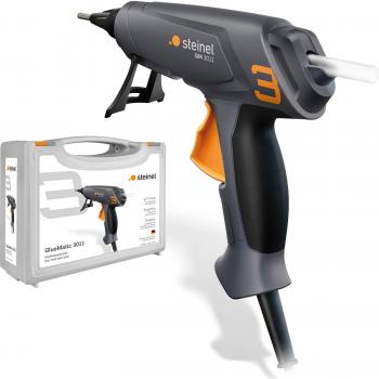 Pistola de Pegamento Termofusible Steinel Gluematic 3011 con Maletín, Potencia de 45 W, Diámetro de Barra de 11 mm, Capacidad de Adhesión 16 g/min