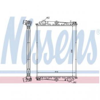 Radiador de Refrigeración del Motor NISSENS 614400 con Alta Eficiencia y Durabilidad