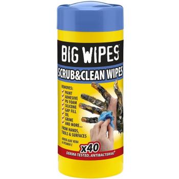 Big Wipes BGW2029 Toallitas Antibacterias Industriales, Caja de 40