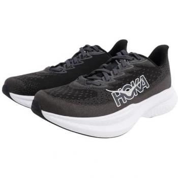 Hoka Men's Mach 6 Black/White Road Running Shoes