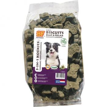 Biofood 3 in 1 Bark & Relax galletas antiestrés para perros - 2 x 500 g y Biofood 3 in 1 Bark & Relax galletas antiestrés para perros - 500 g