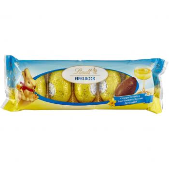 Huevos de chocolate Lindt con licor de huevo 90g