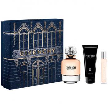 Givenchy L'Interdit Unisex Eau de Parfum Gift Set - 80ml + Body Lotion 75ml + Travel Spray 12.5ml
