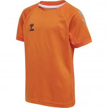 Hummel Camiseta de Manga Corta Lead Poly - Camisola de poliéster para niños, diseño ligero, tejido transpirable, ajuste cómodo, ideal para actividades deportivas