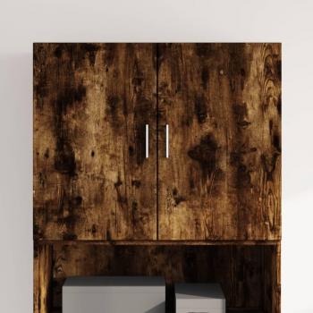 Mueble batido de pared de madera multicapa roble ahumado 80x42,5x64 cm