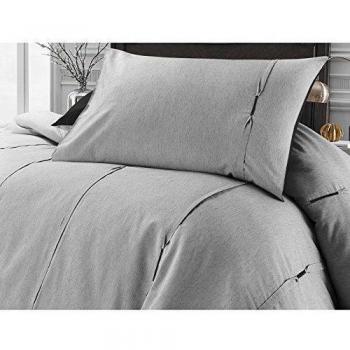 Lambert Deluxe - Calidad con bordado de punto de pliegue fil-afil Juego de cama