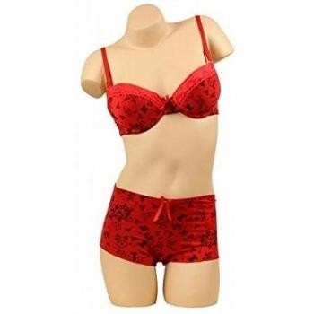 Midi Shopping - Conjunto de lencería - para mujer rojo 100B