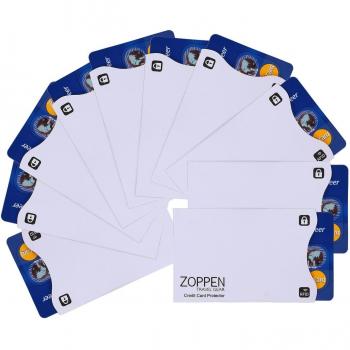 Zoppen no-skimming RFID bloqueo pasaporte y tarjeta de Crédito pantalla escudo mangas, 10 unidades