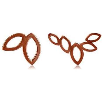 Córdoba Jewels | Pendientes en plata de ley 925 bañada en oro rosa con diseño Flor de Loto Rose Gold