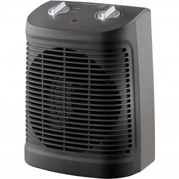 Calefactor Rowenta Comfort Compact SO2320, 2000W con Función Silence y Anti-Heladas, Ventilador de Aire Frío, Termostato Mecánico, en Negro