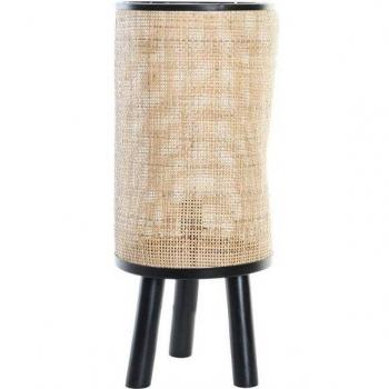 Lámpara de mesa DKD Home Decor Natural Negro 220 V 50 W (25 x 25 x 59 cm)