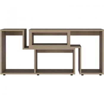 Mueble de Televisor Extensible Beijing con Gabinete Miel 54.5 cm H x 120/160 cm L x 35.2 cm P