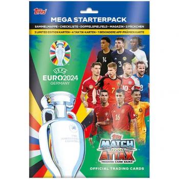 Pack Iniciación Eurocopa 2024 con Cartas Match Attax, Archivador y Accesorios de Juego