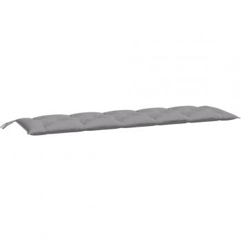 Oxford Fabric Garden Bench Cushion - Grey 180x50x7 cm (70.9x19.7x2.8)