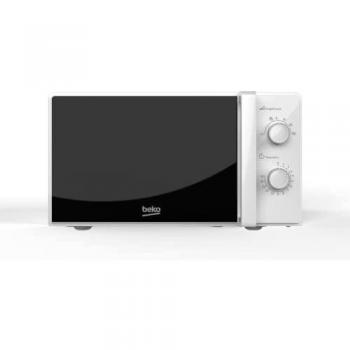 Microondas Solo Beko MOC20100WFB - Blanco, 20L, 700W, Control Manual, Auto-Descongelación