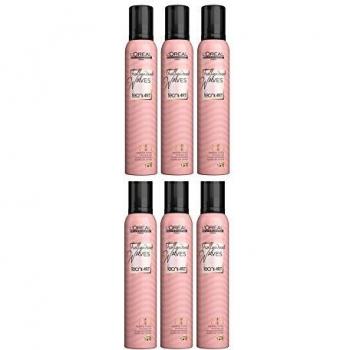 Loreal 6 unidades Loreal tecni.Tipo de Hollywood Waves espiral Queen 200 ml