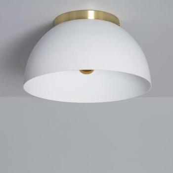 Lámpara de Techo Circular LED Aluminio Ø300 mm Bosco Gold Blanco
