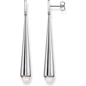 Thomas Sabo Heritage Droplet Earrings - Drop Earrings with Mother of Pearl, Gray female, Size: ONE SIZE