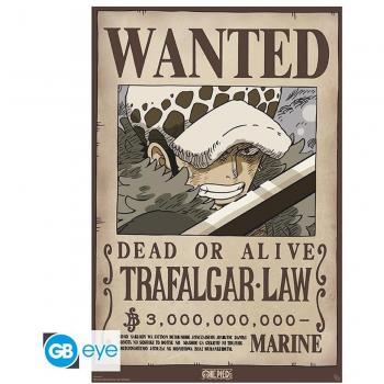 Poster GB Eye Maxi One Piece Wanted Trafalgar D Water Law