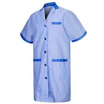 MISEMIYA Batas Laboratorios Túnica de enfermería Uniformes Sanitarios, Azul
