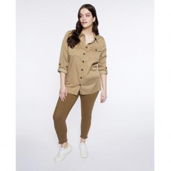 Pantalón pitillo de mujer skinny con aplicaciones laterales