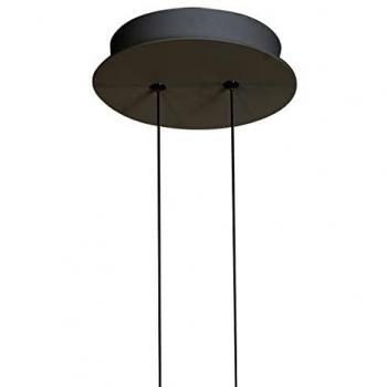 Lámpara Colgante Lineal LED Mantra Capuccina 45W Negro 6 luces 3000K 3100 lm Aluminio con garantía de 3 años