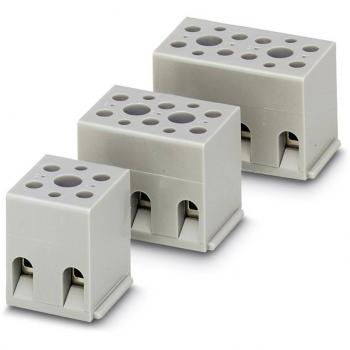 Phoenix Contact Gray Screw Terminal Block 50 pcs, 6-Pole Base Connector for 0.2...4 mm²