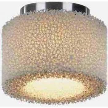 Plafoniera LED Reef de espuma cerámica y aluminio pulido