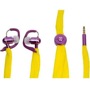 Typhoon UniqueLace - Auriculares estéreo con función de manos libres, amarillo