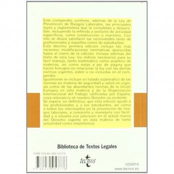 Prevención de riesgos laborales: Ley y normas complementarias