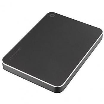 Disco Duro Externo Toshiba Canvio Premium, 1TB, Color Gris Oscuro