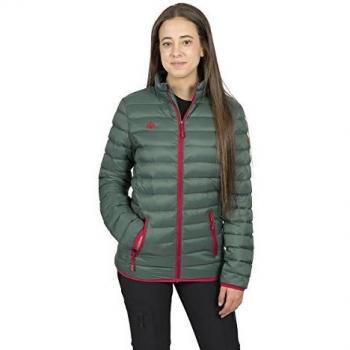 Izas Kara Chaqueta De Fibra, Mujer, Verde Oscuro/Frambuesa, S