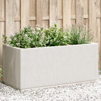 White Garden Planter 80x36x35 cm PP