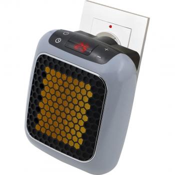 THULOS Mini calefactor de enchufe portátil con control remoto de 800W