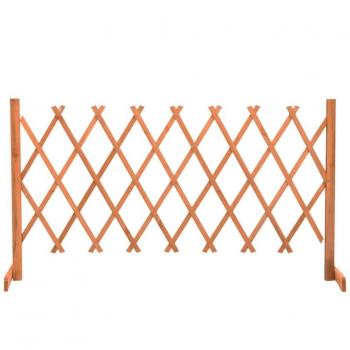 vidaXL Garden Trellis Fence Orange 150x80 cm Solid Firwood