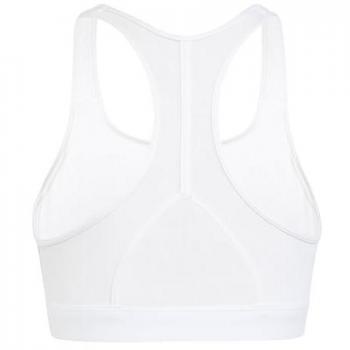 Adidas Women's Powerreact Big Logo Graphic Sports Bra White XS