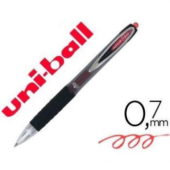Boligrafo uni-ball roller umn-207 retractil 0,7 mm color rojo