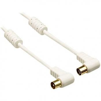 Bandridge BVL8405 Cable de Antena Digital, 120 dB, 5 m, Blanco
