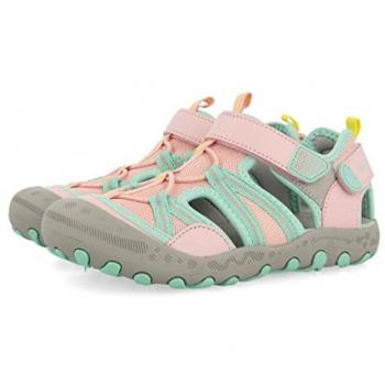 Gioseppo Sandalias Californiana Menta Niña Charteves, Cangrejeras de bebé niña con cierre adherente, Chanclas Bebé-Niñas, Verde, 21 EU