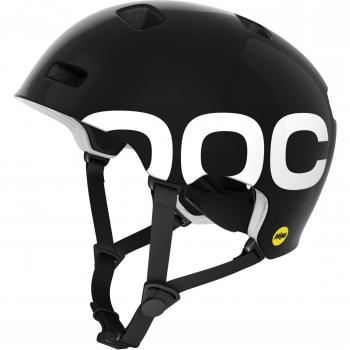 POC Crane MIPS - Casco MTB para hombre, color negro, talla M-L
