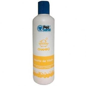 DAPAC Pet Sana Champú Aceite de Visón para Perros, Shampoo Ácidos Grasos, Pelo Seco, Pelo Fino, Perros Pelo Largo, Protector Piel, pH Neutro - 300 ml