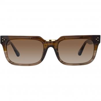 Linda Farrow YOAN LFL1482 C4 Men's Brown Sunglasses 54mm