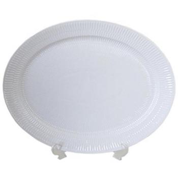 Cartón Blanco Plato Ovalado 33 cm Plato de carne