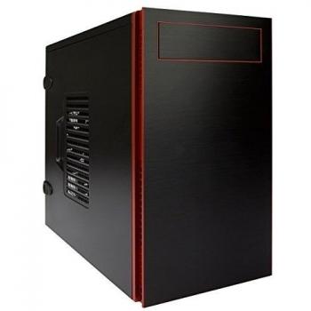 In Win EM058 Matx - Funda de Color Negro/de Color Rojo