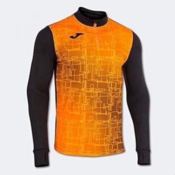 Sudadera sin capucha Joma Elite VIII hombre negro naranja