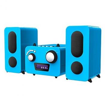 BigBen Interactive MCD11BLUNICORNSTICK - Microcadena con Reproductor de CD, Azul